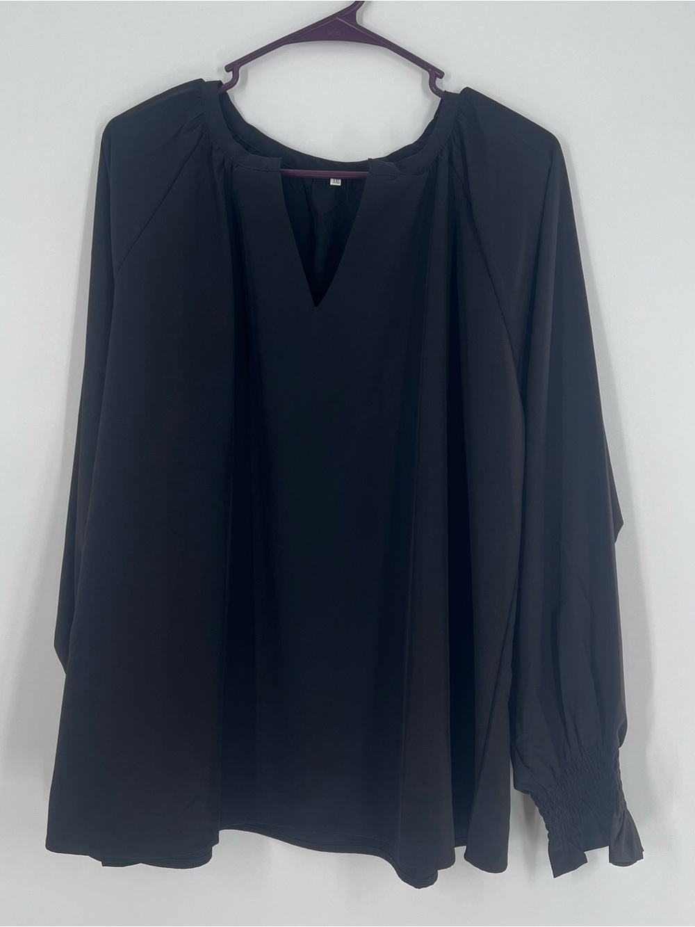 Women’s Black Long Sleeve Blouse XXL